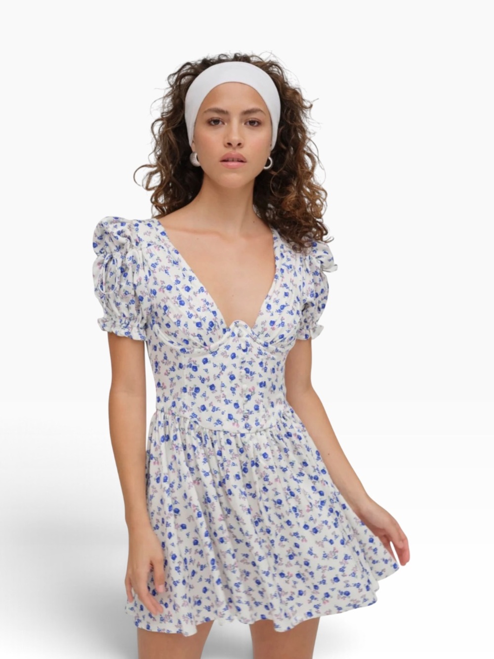 Paulina Puff Sleeve Dress NWOT